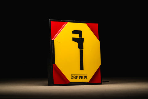 Rare Ferrari Service Sign 1970