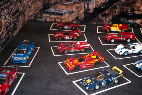 Paris Ferrari GT models in 1:43 scale by Halmo