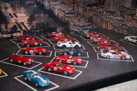 Paris Ferrari GT models in 1:43 scale by Halmo