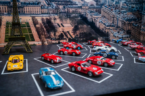 Paris Ferrari GT models in 1:43 scale by Halmo