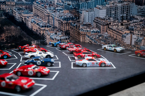 Paris Ferrari GT models in 1:43 scale by Halmo