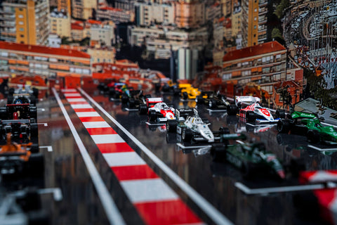 Monaco Formula 1 models in 1:43 scale by Halmo