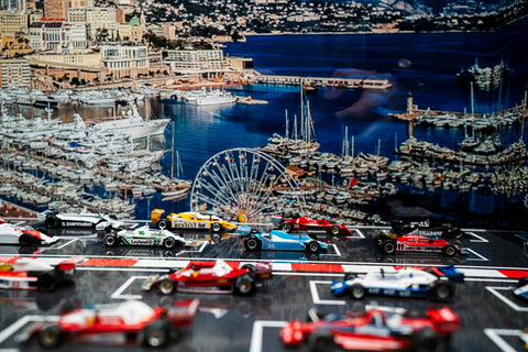 Monaco Formula 1 models in 1:43 scale by Halmo