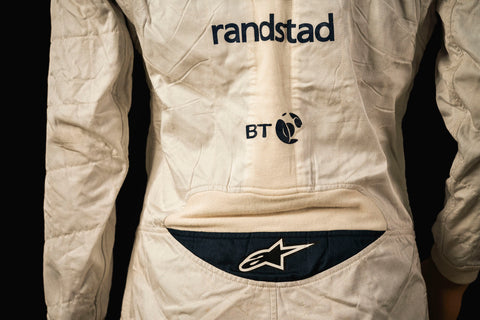 Valtteri Bottas 2015 race-worn suit with Martini livery