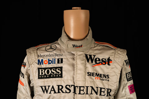 Original McLaren David Coulthard 2001 race suit