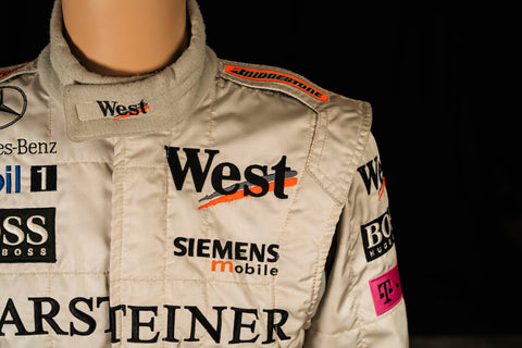 Original McLaren David Coulthard 2001 race suit