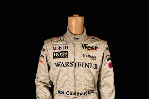 Original McLaren David Coulthard 2001 race suit